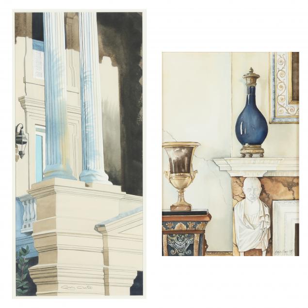 two-contemporary-watercolors-of-classical-architectural-settings