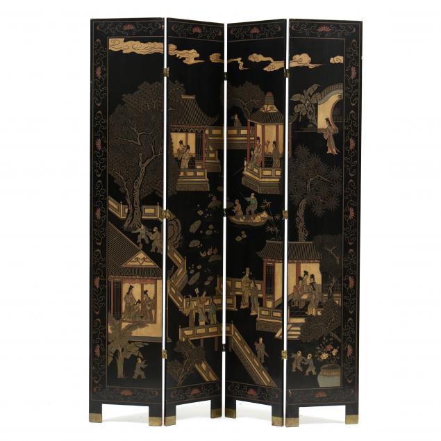 a-chinese-lacquered-four-panel-screen