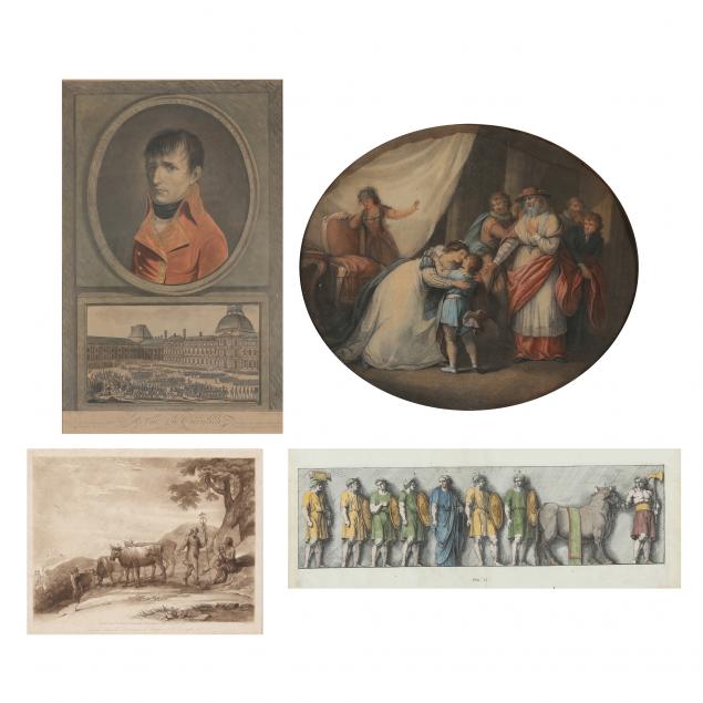 four-antique-continental-prints