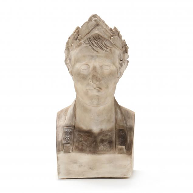 large-cast-plaster-bust-of-emperor-napoleon-as-caesar