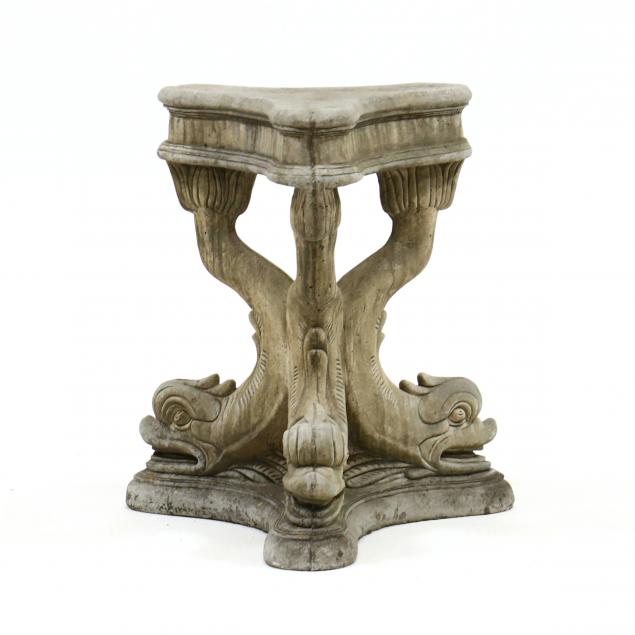 cast-stone-dolphin-form-pedestal