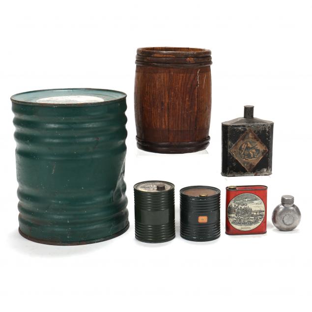 seven-vintage-gunpowder-tins