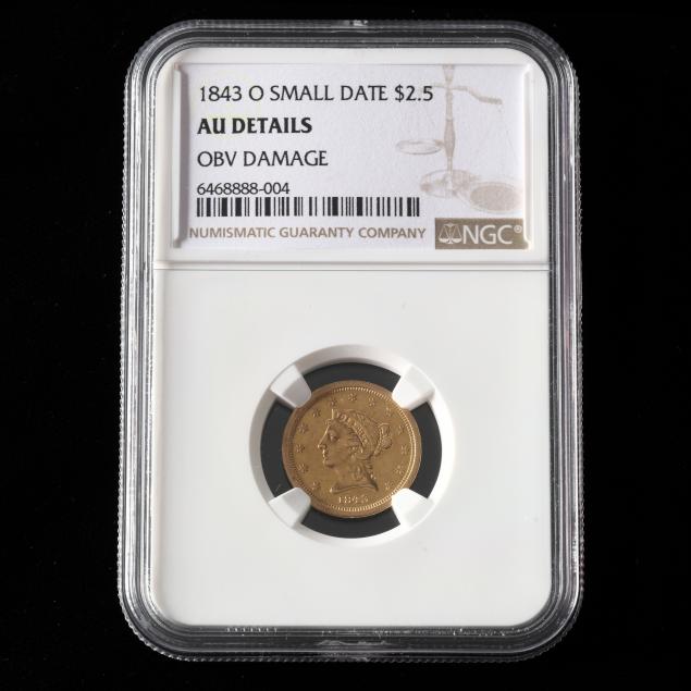 1843-o-small-date-liberty-head-2-50-gold-quarter-eagle
