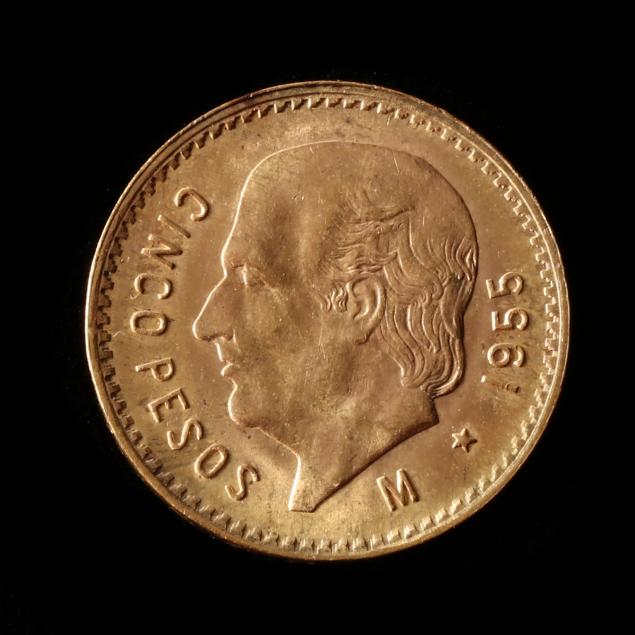 mexico-1955-gold-5-pesos