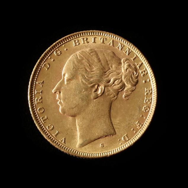 Great Britain 1880 Gold Sovereign Lot 3057 U S World Coins With 