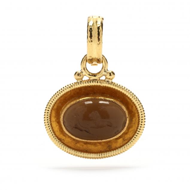 gold-and-venetian-glass-intaglio-pendant-elizabeth-locke
