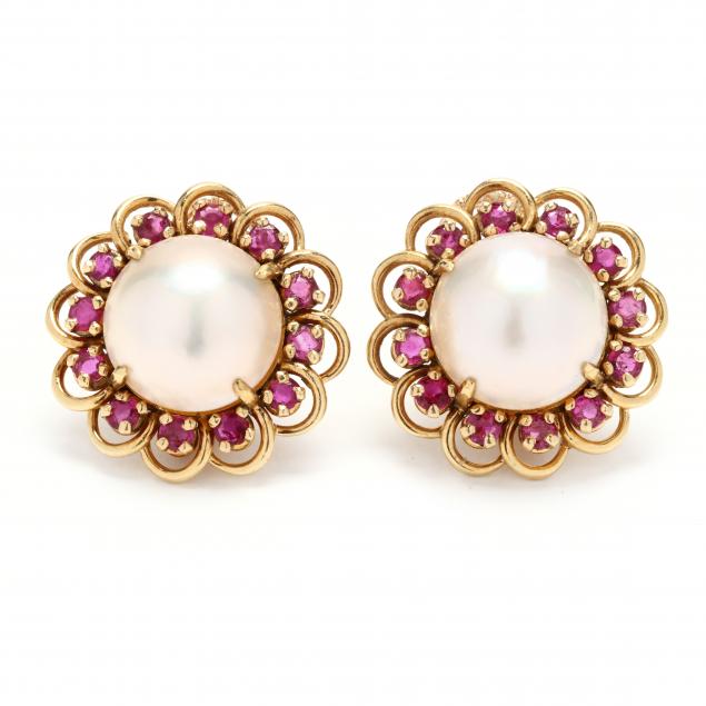 gold-mabe-pearl-and-ruby-earrings