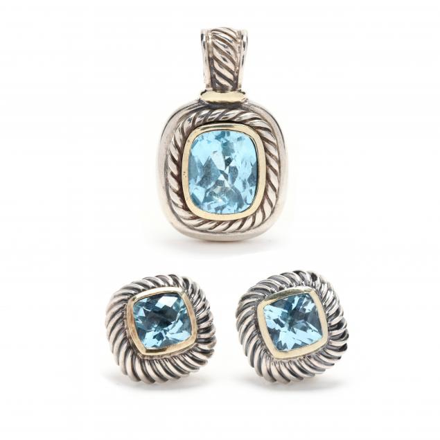 sterling-silver-gold-and-topaz-earrings-and-pendant-set-david-yurman
