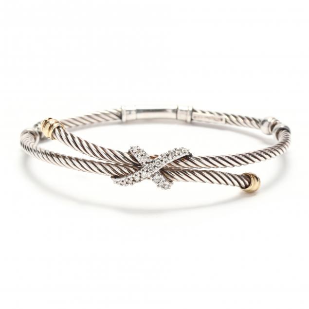 sterling-silver-gold-and-diamond-bracelet-david-yurman