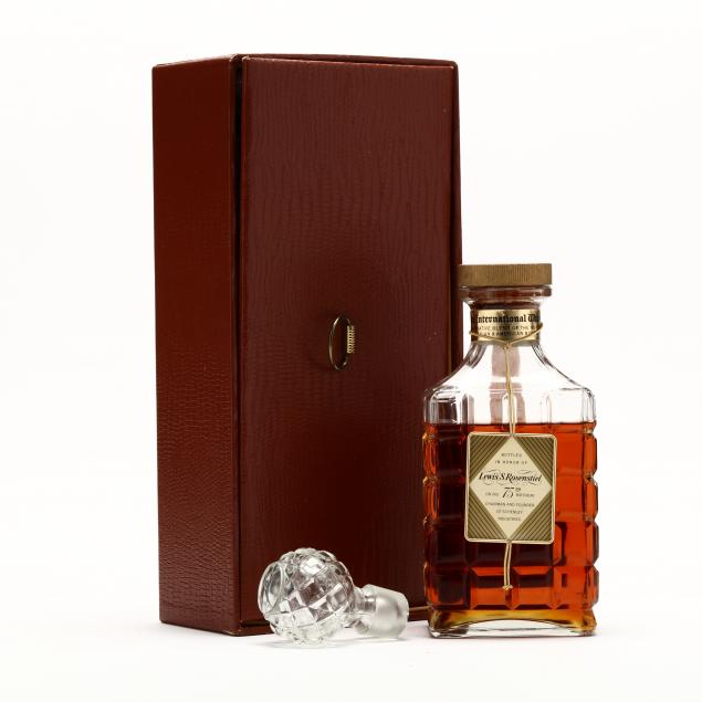 schenley-whisky-in-lewis-s-rosenstiel-75th-birthday-commemorative-glass-decanter