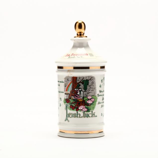 old-fitzgerald-bourbon-whiskey-in-irish-luck-porcelain-decanter