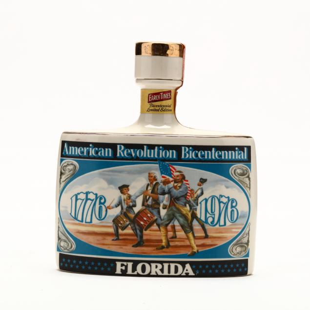 early-times-bourbon-whisky-in-american-revolution-florida-bicentennial-limited-edition-porcelain-decanter