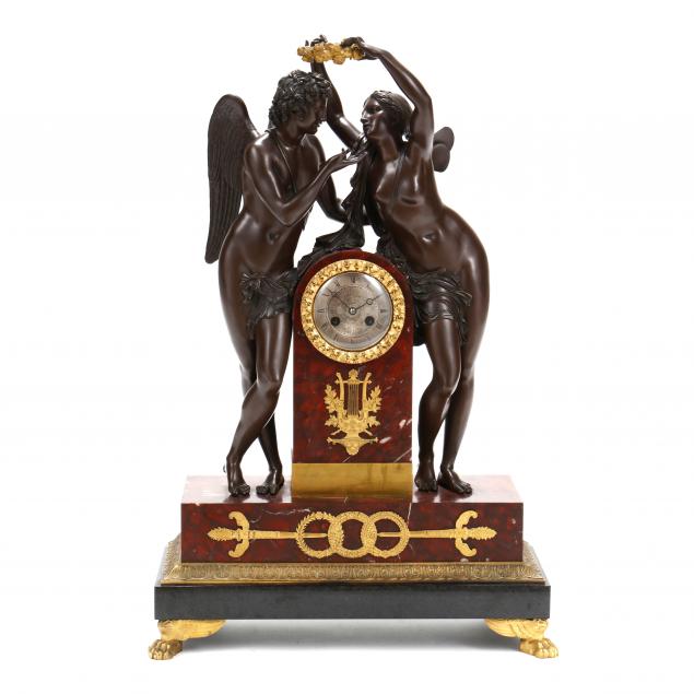 a-large-empire-style-marble-and-parcel-gilt-bronze-mantel-clock-of-cupid-and-psyche