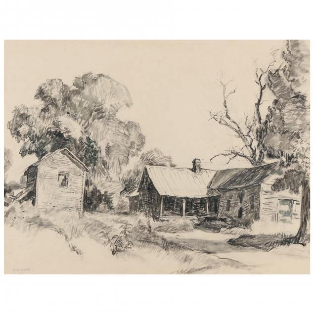 sarah-blakeslee-nc-pa-1912-2005-an-old-farmhouse