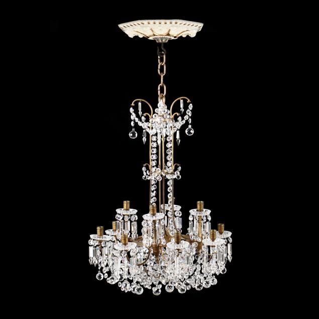 a-signed-antique-baccarat-crystal-chandelier