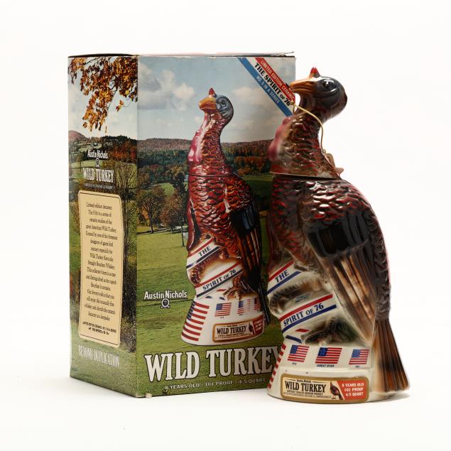 wild-turkey-bourbon-whiskey-in-porcelain-decanter