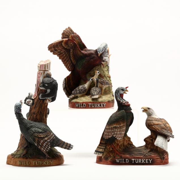 wild-turkey-bourbon-whiskey-in-porcelain-decanters