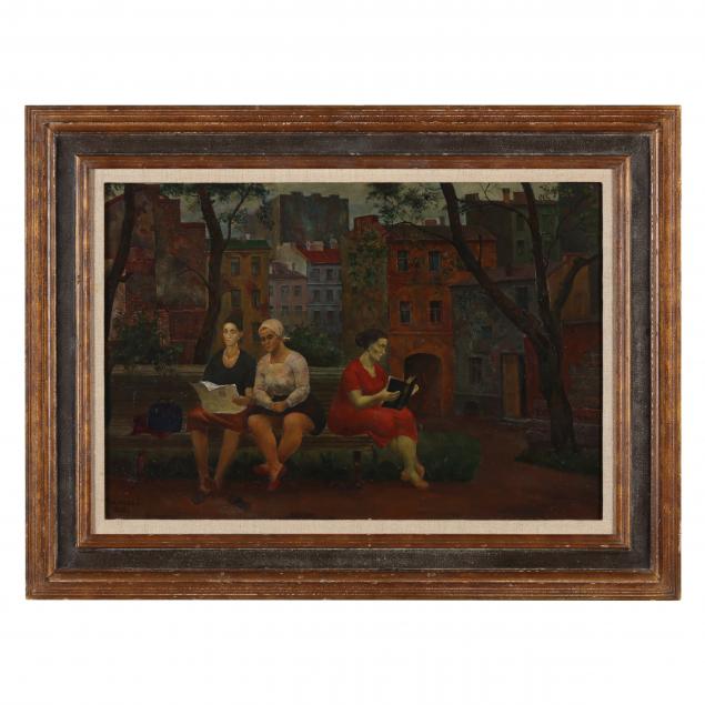 ivan-vasiliev-russian-20th-century-women-reading