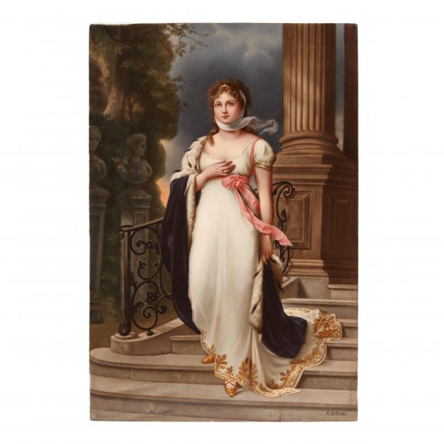 kpm-porcelain-plaque-depicting-queen-louise-of-prussia-signed