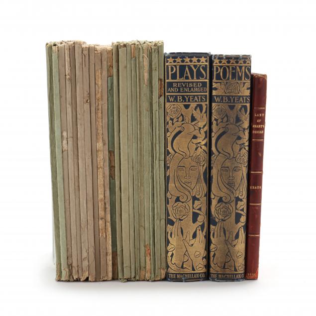 three-volumes-of-yeats-one-inscribed-and-20-issues-of-i-poetry-i-magazine