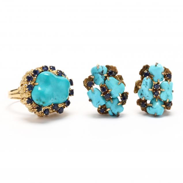 gold-and-turquoise-ring-and-earring-set