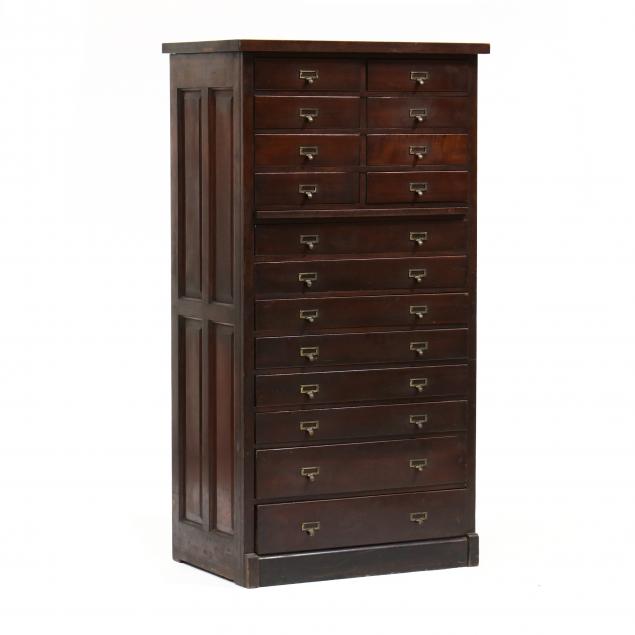vintage-mahogany-tall-filing-cabinet