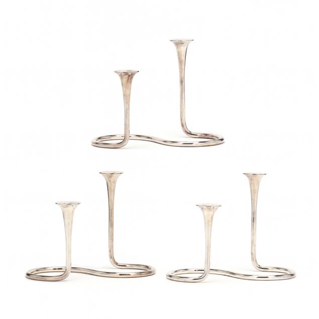 a-set-of-three-danish-modern-sterling-silver-candelabra