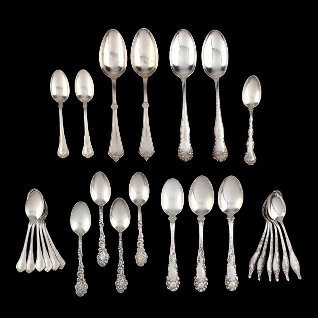 a-grouping-of-26-american-sterling-silver-spoons