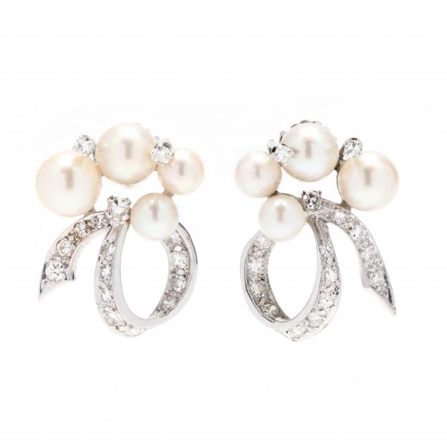 white-gold-pearl-and-diamond-earrings