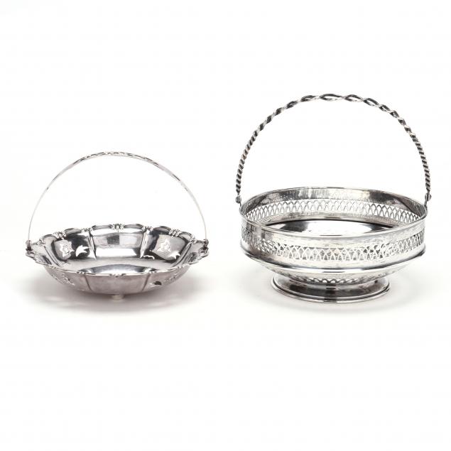 two-vintage-sterling-silver-baskets