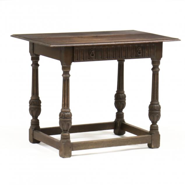 william-and-mary-style-carved-oak-tavern-table