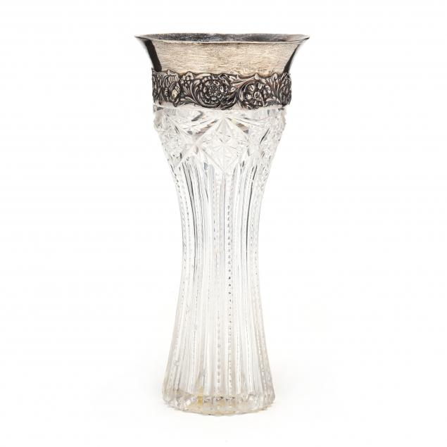 tiffany-co-sterling-silver-and-cut-crystal-vase