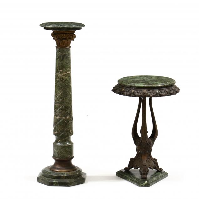 two-bronze-and-marble-pedestals