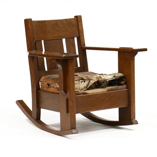 attributed-to-charles-stickley-mission-oak-rocker