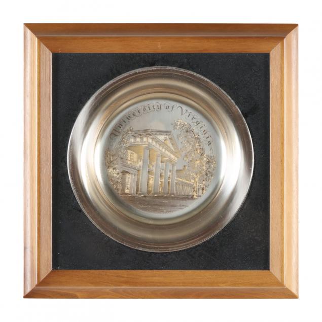 university-of-virginia-sterling-silver-and-24k-gold-inlaid-plate