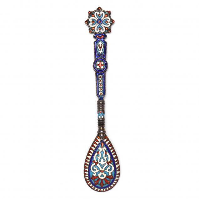 a-russian-silver-enamel-spoon