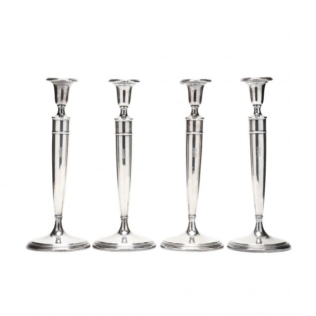 set-of-four-sterling-silver-candlesticks