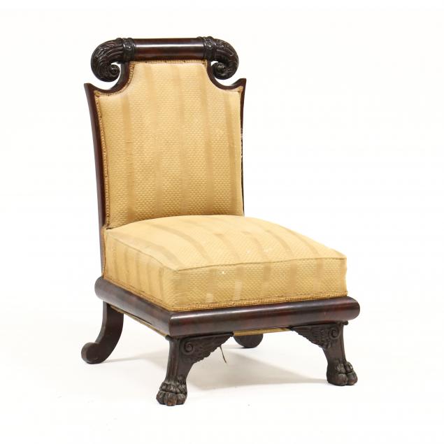 american-late-classical-slipper-chair