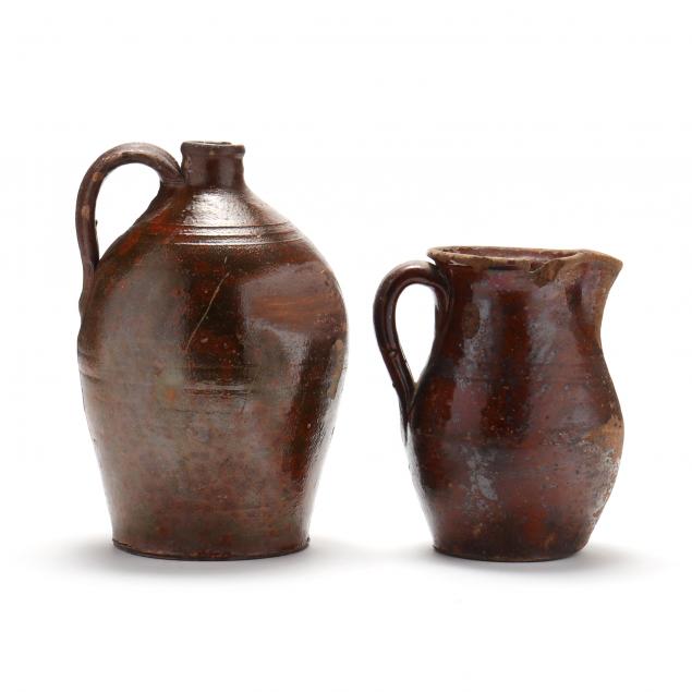 attributed-eastern-piedmont-nc-two-early-lead-glazed-redware-vessels