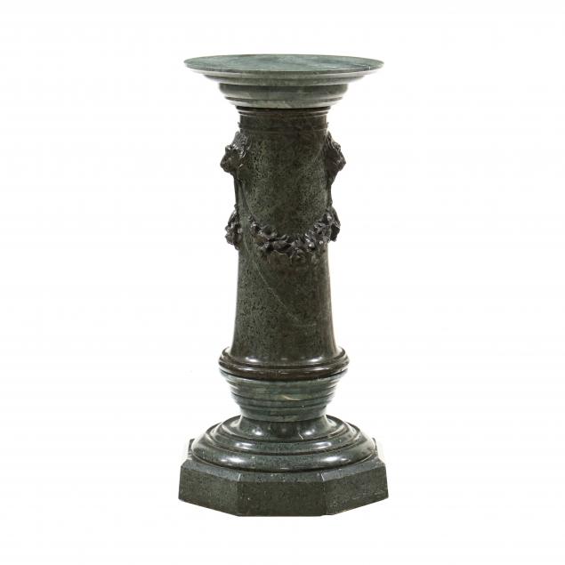 assembled-neoclassical-style-figural-carved-marble-columnar-pedestal