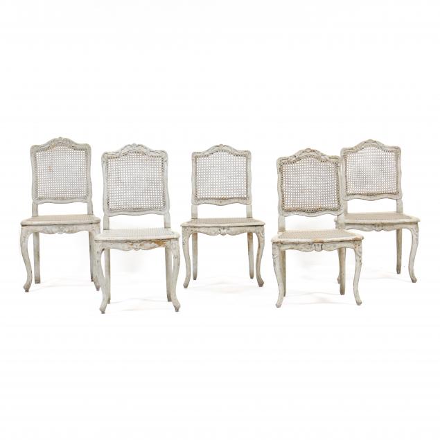 five-louis-xv-style-painted-cane-seat-side-chairs