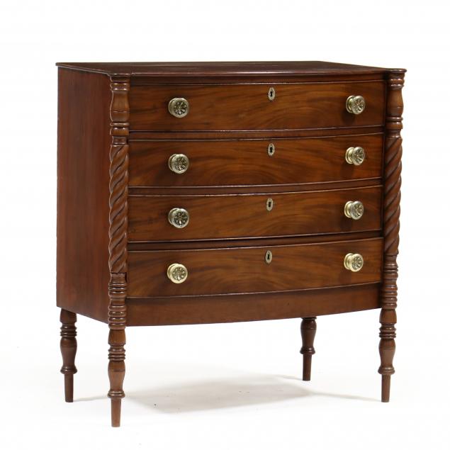 american-sheraton-bow-front-mahogany-chest-of-drawers