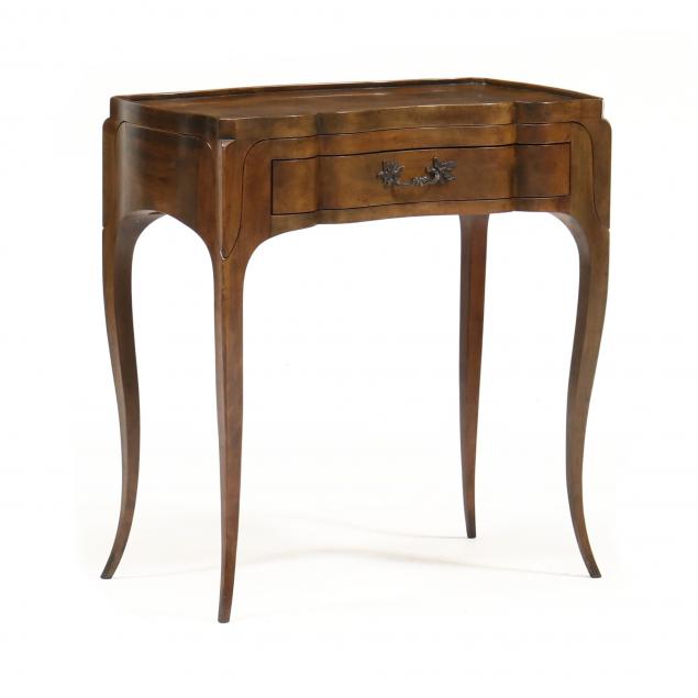 baker-french-provincial-style-cherry-one-drawer-tray-top-table