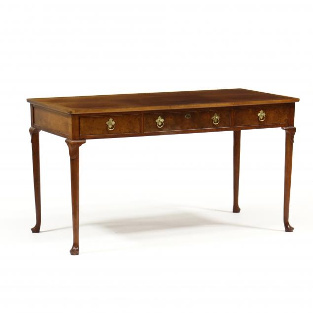 baker-queen-anne-style-walnut-writing-desk