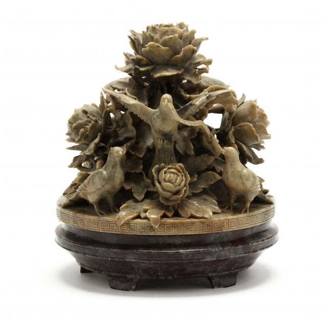 a-chinese-soapstone-flower-and-bird-carving