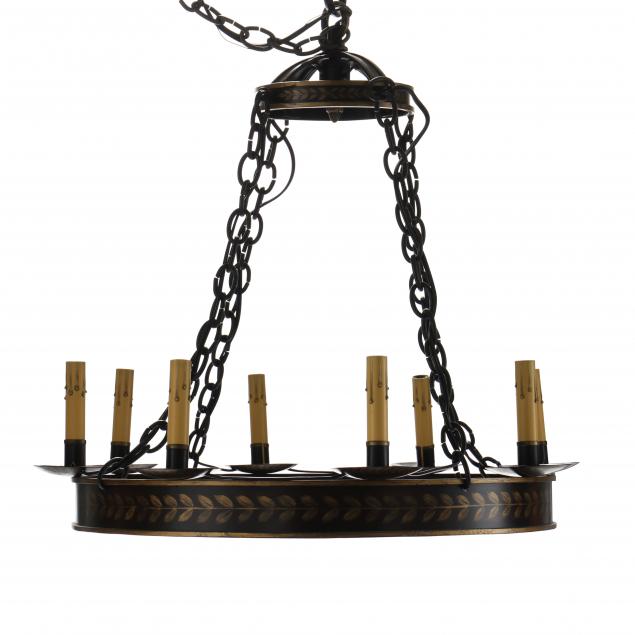 mclean-lighting-black-and-gilt-toleware-eight-light-chandelier