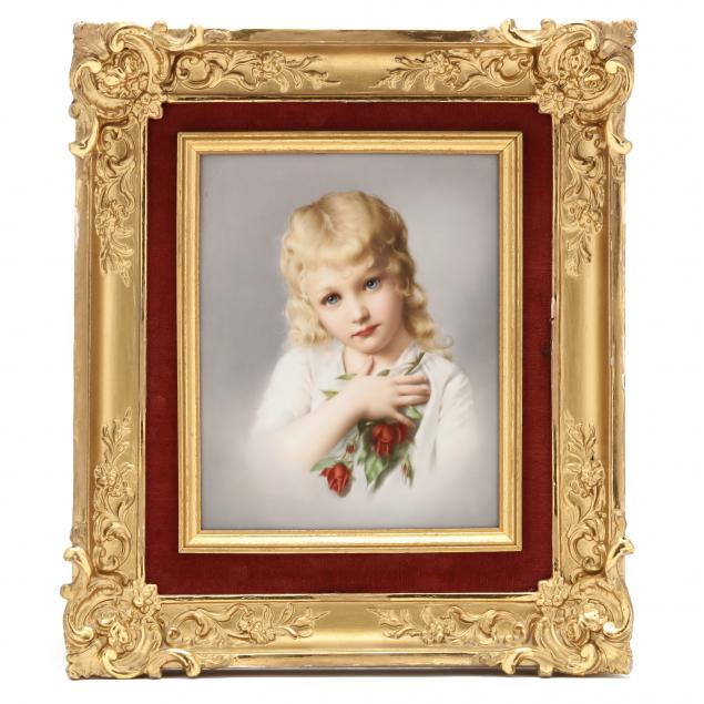 after-nikolai-kornilievich-bodarewsky-russian-1850-1921-porcelain-plaque-of-a-young-girl-holding-roses