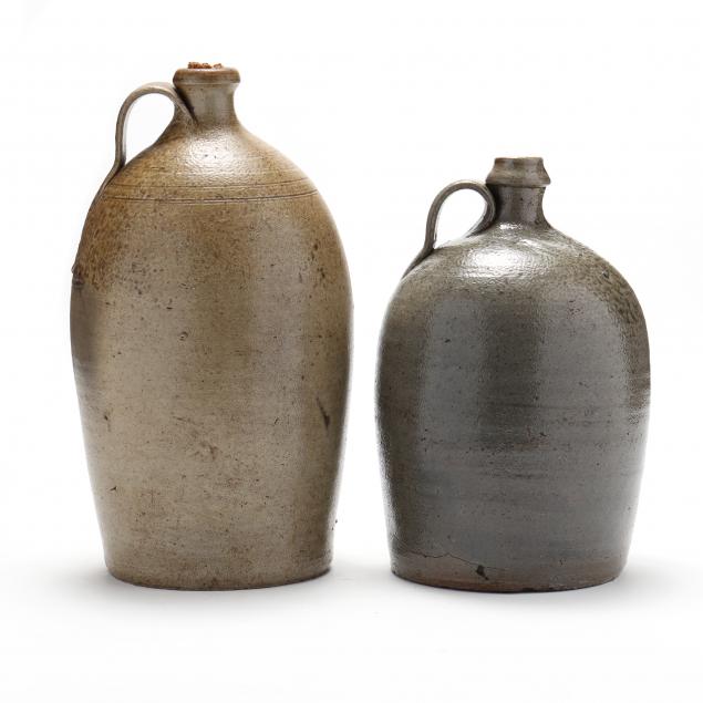 two-nc-salt-glazed-stoneware-jugs