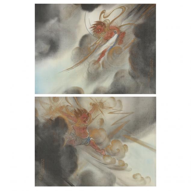 a-pair-of-japanese-paintings-god-of-thunder-i-raijin-i-and-god-of-wind-i-fujin-i