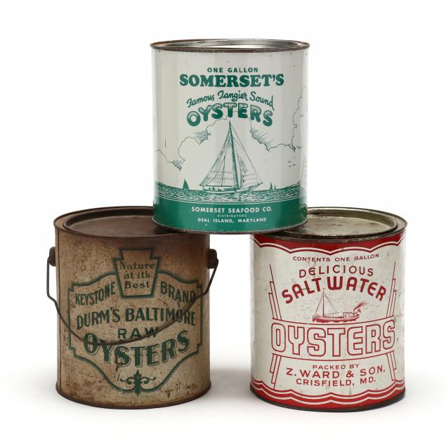three-vintage-maryland-one-gallon-oyster-tins-with-lids